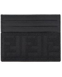Fendi - Ff Jacquard Card Holder - Lyst