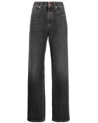 Brunello Cucinelli - Loose Fit Denim Jeans - Lyst