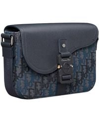 Dior - Small Saddle Messenger Bag With Flap - Lyst