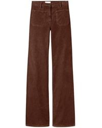 Nili Lotan - High-Waisted Wide-Leg Casual Trousers - Lyst