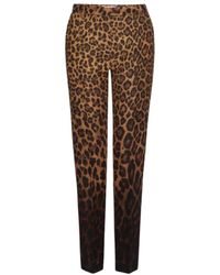 Valentino - Leopard-Print High Waist Pants - Lyst