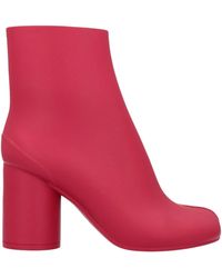 Maison Margiela - Solid Color Round-Toe Ankle Boots - Lyst
