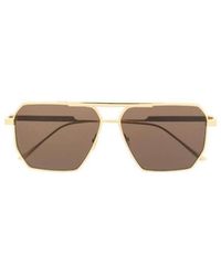 Bottega Veneta - Eyewear Pilot Frame Sunglasses - Lyst