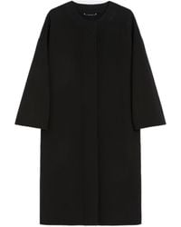 Max Mara - Helene Pure Wool Double-Faced Collarless Coat - Lyst