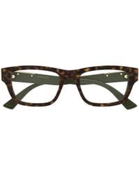 Gucci - Eyewear Rectangle Frame Glasses - Lyst