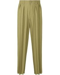 Issey Miyake - Homme Plissé Mid Rise Pleated Trousers - Lyst