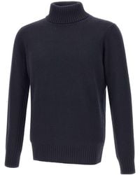 Kangra Cashmere - Kangra Turtleneck Ribbed Jumper - Lyst