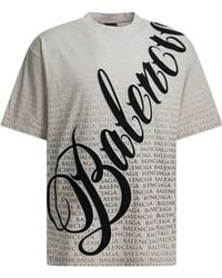 Balenciaga - Big B Oversized T-Shirt - Lyst
