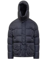 Herno - High Neck Hooded Down Jacket - Lyst
