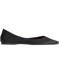 Saint Laurent - Lou Crepe Satin Ballet Flats - Lyst