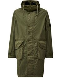 C.P. Company - Goggle-Detail Hooded Parka - Lyst