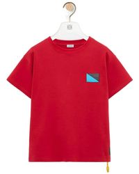 Loewe - Logo-Patch T-Shirt - Lyst