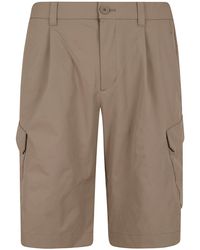 Herno - Pleated Cargo Shorts - Lyst
