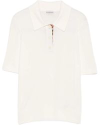 Burberry - Wool Polo Shirt - Lyst