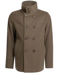 Herno - Double-Breasted Short Coat - Lyst