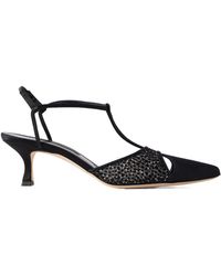 Manolo Blahnik - Spliced Mesh High Heels - Lyst