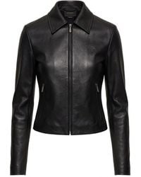 Gucci - Washed Stretch Nappa Leather Jacket - Lyst