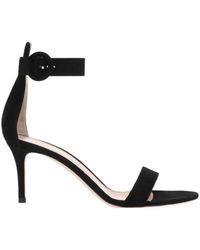 Gianvito Rossi - Adjustable Ankle Strap High-Heeled Sandals - Lyst
