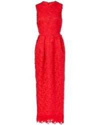 Safiyaa - Alani Lace Midi Dress - Lyst