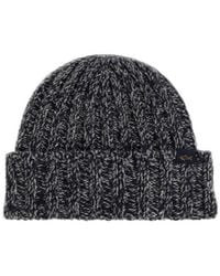 Paul & Shark - Ribbed Knit Beanie Hat - Lyst