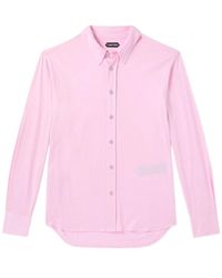 Tom Ford - Buttoned Bow Pleat Shirt - Lyst