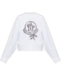 Moncler - Crew Neck Long-Sleeved Sweatshirt - Lyst