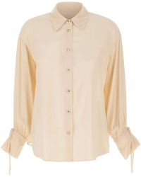 Liu Jo - Tie-Cuff Long Sleeved Shirt - Lyst