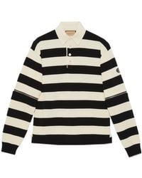 Gucci - Catwalk Look 50 Striped Knitted Polo Shirt - Lyst
