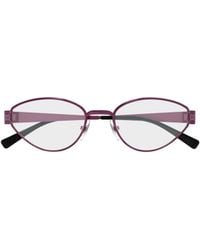 Gucci - Eyewear Oval Frame Glasses - Lyst