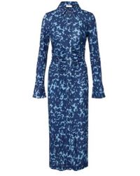 Altuzarra - Claudia Printed Ruched Jersey Shirt Dress - Lyst