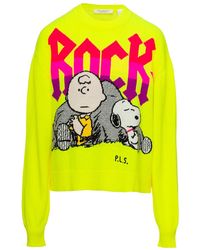 Philosophy Di Lorenzo Serafini - Snoopy Intarsia-Knitted Crewneck Jumper - Lyst