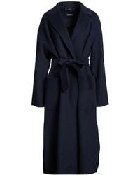 Max Mara - Minimalist Wool Belted Coat - Lyst