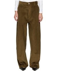 Ami Paris - Wide-Leg Corduroy Trousers - Lyst