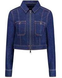 Veronica Beard - Patty Fitted Long Sleeve Denim Jacket - Lyst