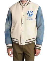 Off-White c/o Virgil Abloh - Logo Embroidered Button-Up Jacket - Lyst