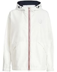 Brunello Cucinelli - Nylon Hooded Outerwear Jacket With Logo - Lyst