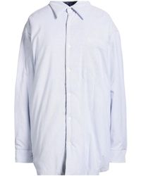 Maison Margiela - Fine-Striped Oversized Longline Shirt - Lyst