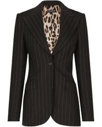 Dolce & Gabbana - Elegant Striped Blazer For - Lyst