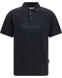 Palm Angels - Logo Spray Polo Shirt - Lyst