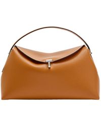 TOTEME - T-Lock Grained Leather Top Handle Bag - Lyst