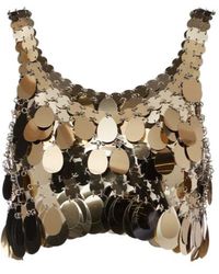 Rabanne - Sequined Crop Top - Lyst