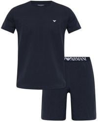 Emporio Armani - Logo Waistband Pyjamas - Lyst