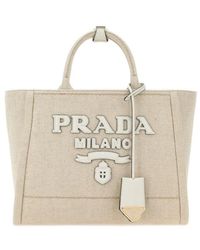 Prada - Logo-Detailed Tote Bag - Lyst
