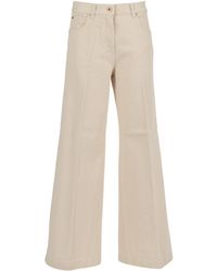 Aspesi - Logo Patch Wide Leg Jeans - Lyst