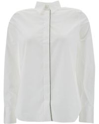 Brunello Cucinelli - Straight-Point Collared Buttoned Shirt - Lyst