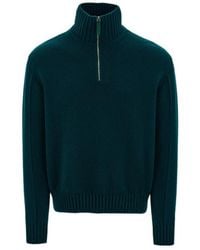 Ferragamo - High Neck Cashmere Pullover - Lyst