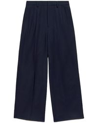 Ami Paris - Pleated Long-Length Trousers - Lyst