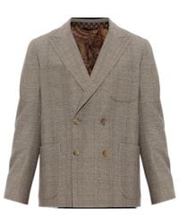 Etro - Lapel Long-Sleeved Suit Jacket - Lyst