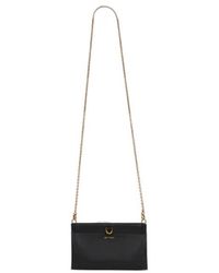 Etro - Mini Leather Clutch Talk With Chain Shoulder Strap - Lyst