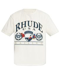 Rhude - Usa Sailing Icon Crewneck T-Shirt - Lyst
